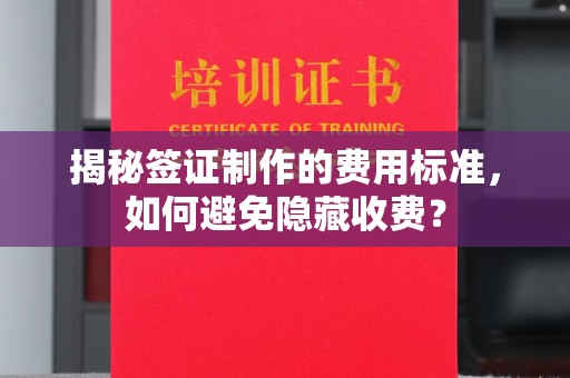 若尔盖揭秘签证制作的费用标准，如何避免隐藏收费？