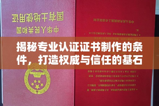 若尔盖揭秘专业认证证书制作的条件，打造权威与信任的基石